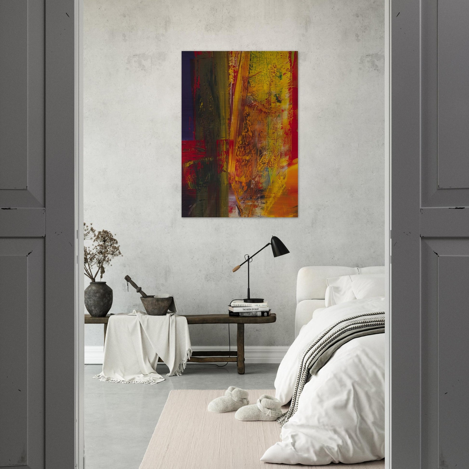 OLBERG 1986 - Gerhard Richter Brushed Aluminum Print - 70x100 cm / 28x40 inches | Gerhard Richter Aluminum Print | Gerhard Richter Prints