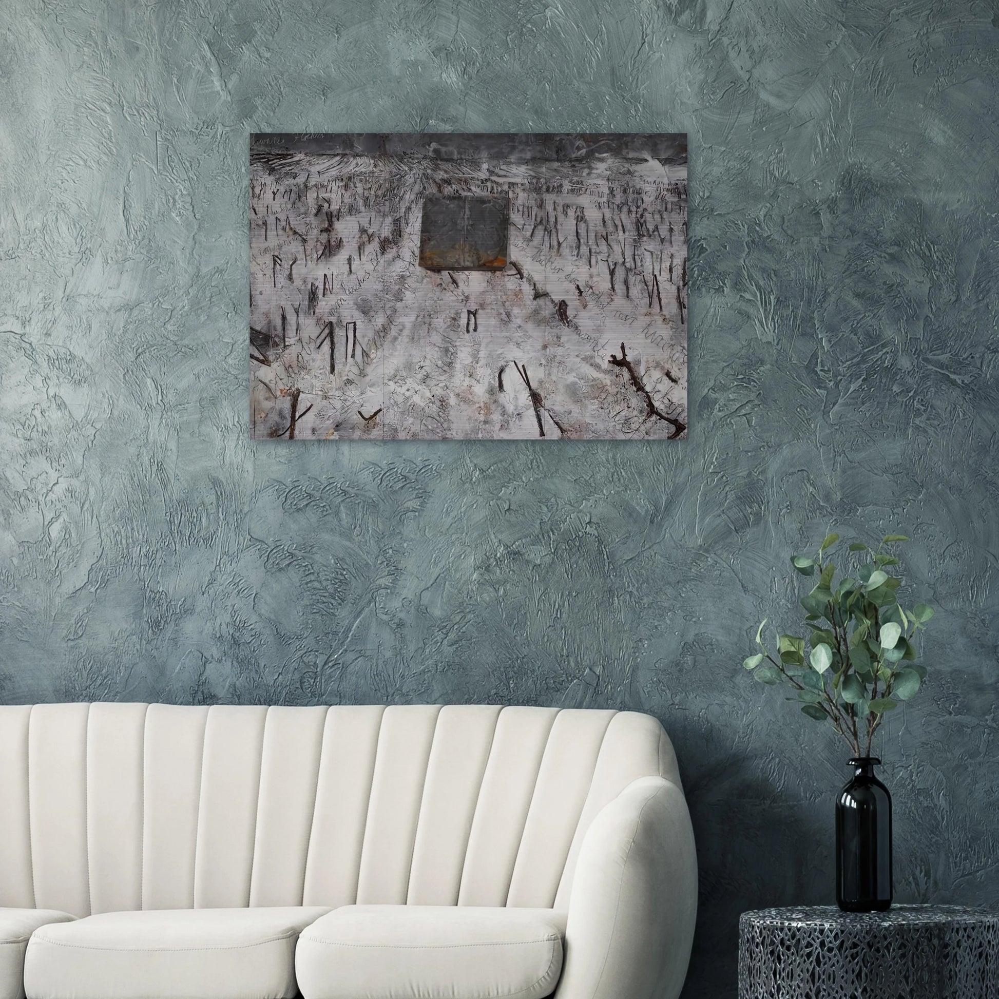 BLACK FLAKES 2006 - Anselm Kiefer Brushed Aluminum Print - 70x100 cm / 28x40 inches | Anselm Kiefer Aluminum Print | Anselm Kiefer Prints