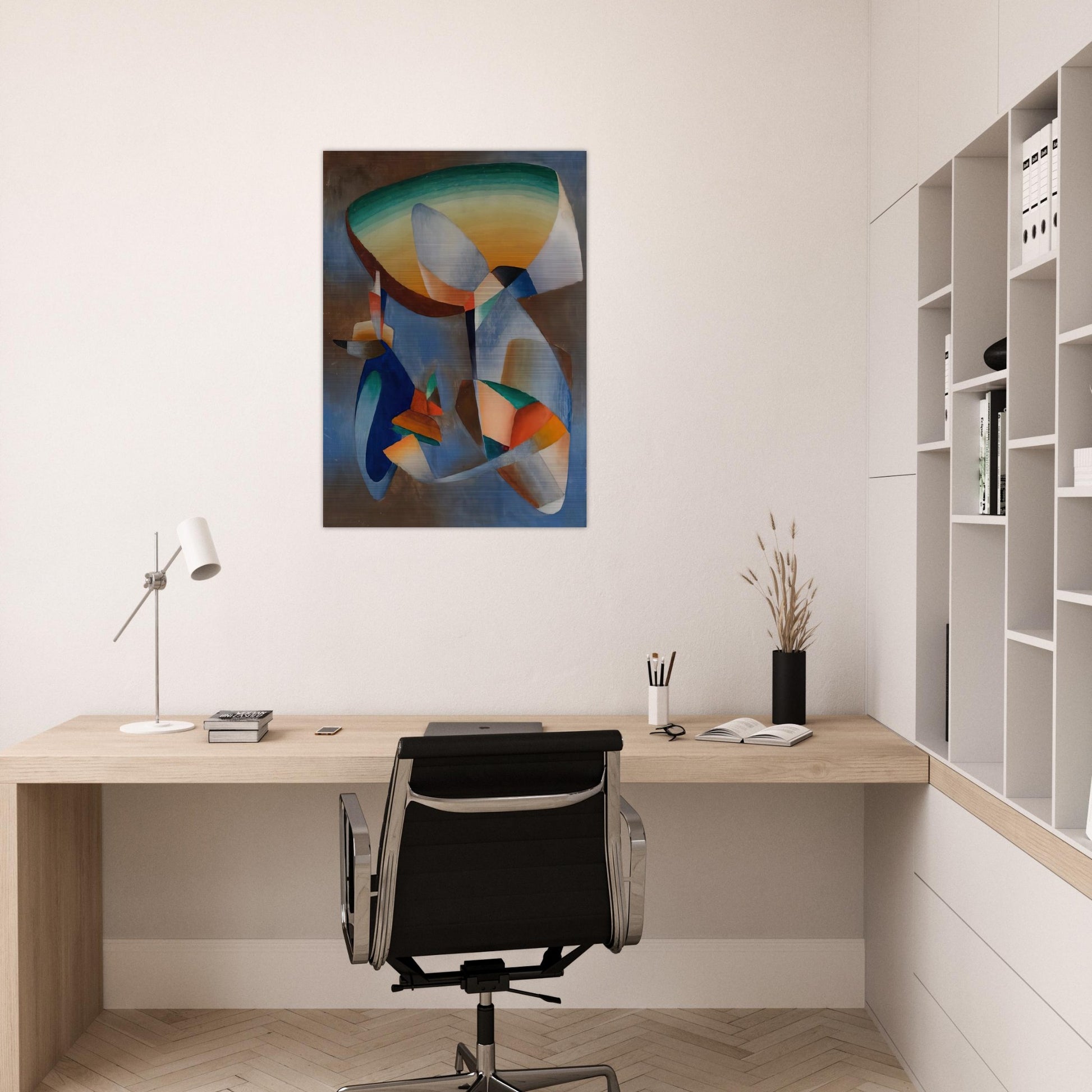 Composition - Abstract Art - John Ferren Brushed Aluminum Print - 70x100 cm / 28x40 inches | John Ferren Aluminum Print | John Ferren Prints