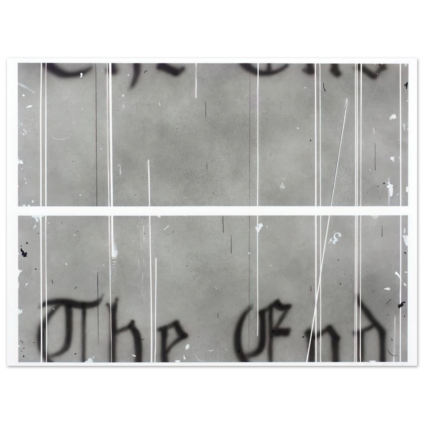 Edward Ruscha - THE END 1 1993  75x100 cm / 30x40inches Fine Art Poster