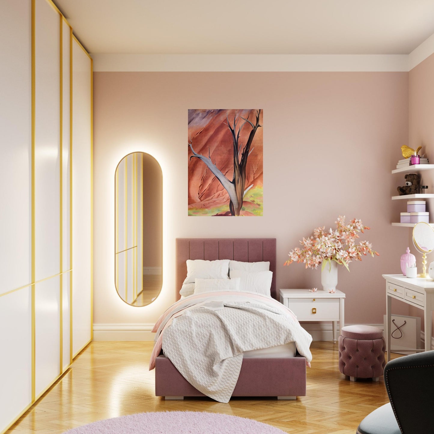 Gerald`s Tree - Georgia O'Keeffe Brushed Aluminum Print - 70x100 cm / 28x40 inches | Georgia O'Keeffe Aluminum Print | Georgia O'Keeffe Prints