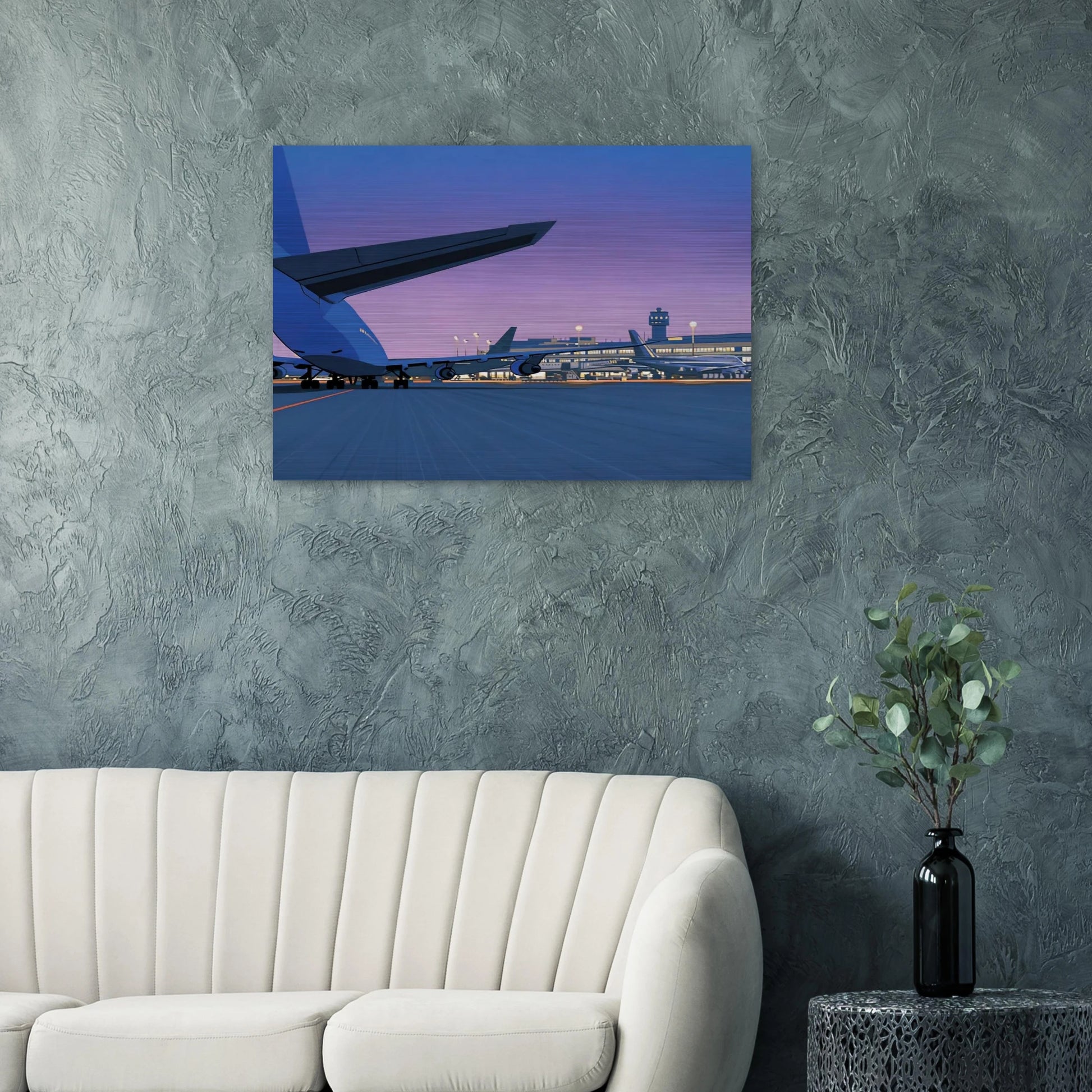 Taxiway - Hiroshi Nagai Brushed Aluminum Print - 70x100 cm / 28x40 inches | Hiroshi Nagai Aluminum Print | Hiroshi Nagai Prints