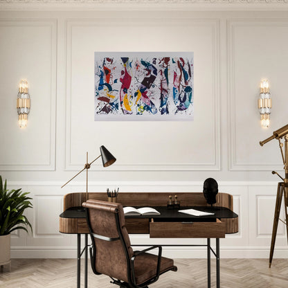 Untitled SFE 020  Lembark I53  - Sam Francis Brushed Aluminum Print - 70x100 cm / 28x40 inches | Sam Francis Aluminum Print | Sam Francis Prints