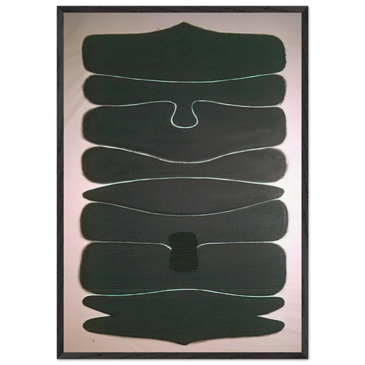 Apollo 1 Ascending Development - 1969 - Victor Pasmore 70x100 cm / 28x40 inches Framed Art Print – Black Wooden Frame