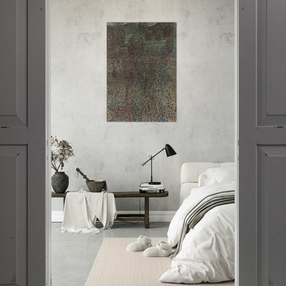 BLOOMING FIELD - Gustav Klimt Brushed Aluminum Print - 70x100 cm / 28x40 inches | Gustav Klimt Aluminum Print | Gustav Klimt Prints