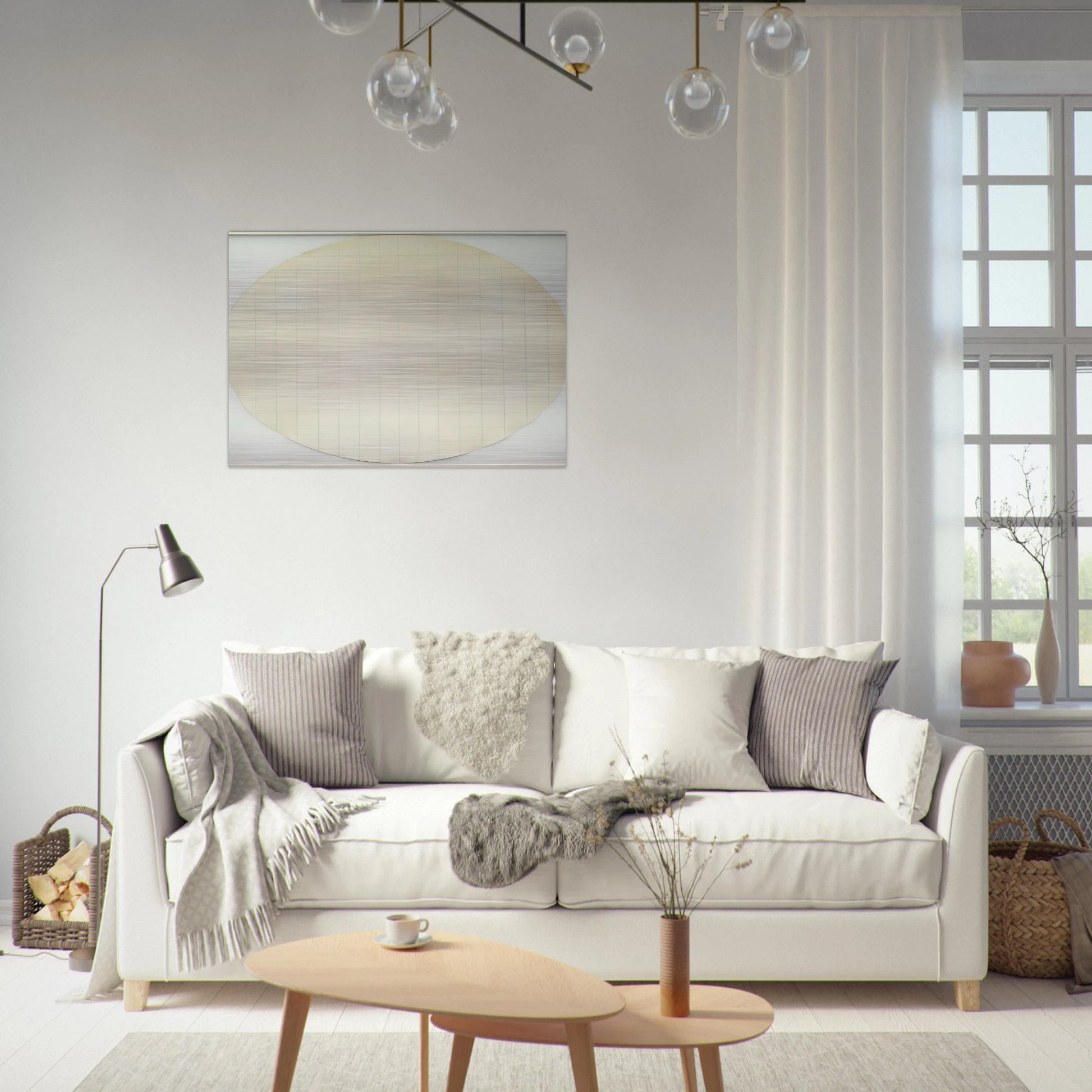 Eagle Turquoise 7H#4 - Robert Ryman Brushed Aluminum Print - 70x100 cm / 28x40 inches | Robert Ryman Aluminum Print | Robert Ryman Prints