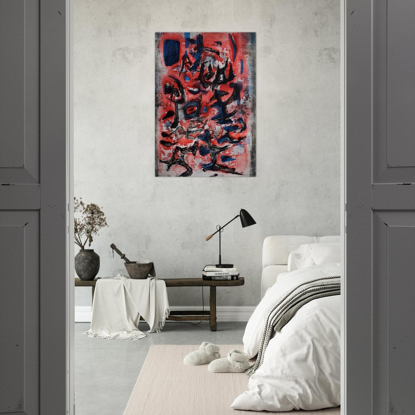 SIGNES EN MOUVEMENT 1957 - Zao Wou-Ki Brushed Aluminum Print - 70x100 cm / 28x40 inches | Zao Wou-Ki Aluminum Print | Zao Wou-Ki Prints