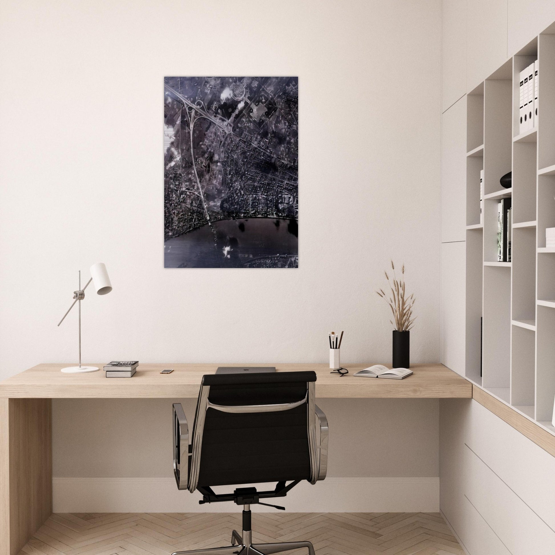 14 FEB 45 2002 - Gerhard Richter Brushed Aluminum Print - 70x100 cm / 28x40 inches | Gerhard Richter Aluminum Print | Gerhard Richter Prints