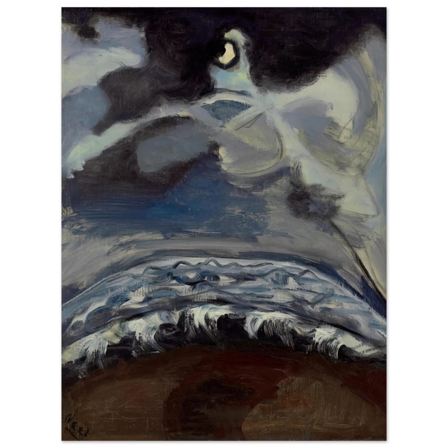 Alice Neel - The Sea  75x100 cm / 30x40inches Fine Art Poster