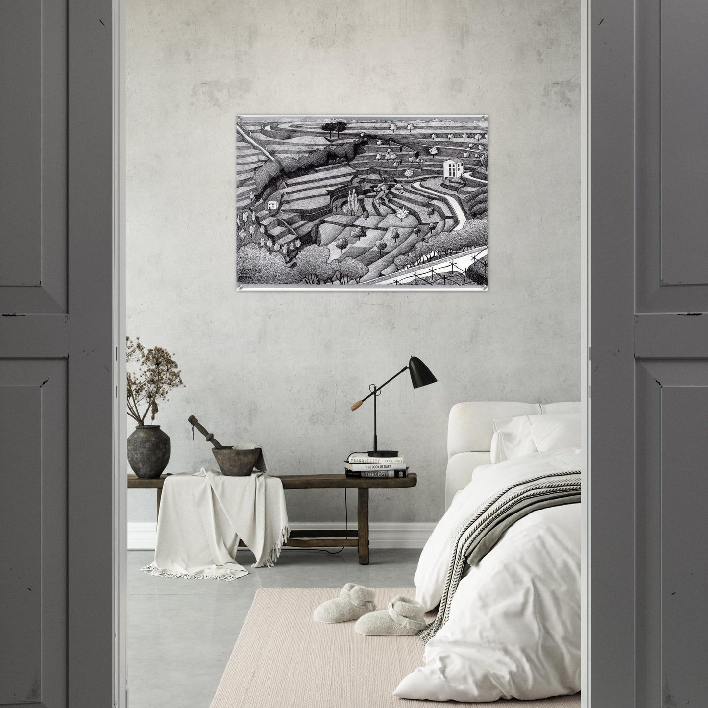 RAVELLO II - MC Escher Acrylic Print - 70x100 cm / 28x40″ inches | MC Escher Wall Art | MC Escher Prints
