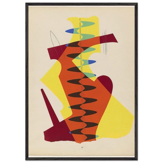 THE MEETING FROM THE PORTFOLIO REVOLVING DOORS 1926 - Man Ray 70x100 cm / 28x40 inches Framed Art Print – Black Wooden Frame