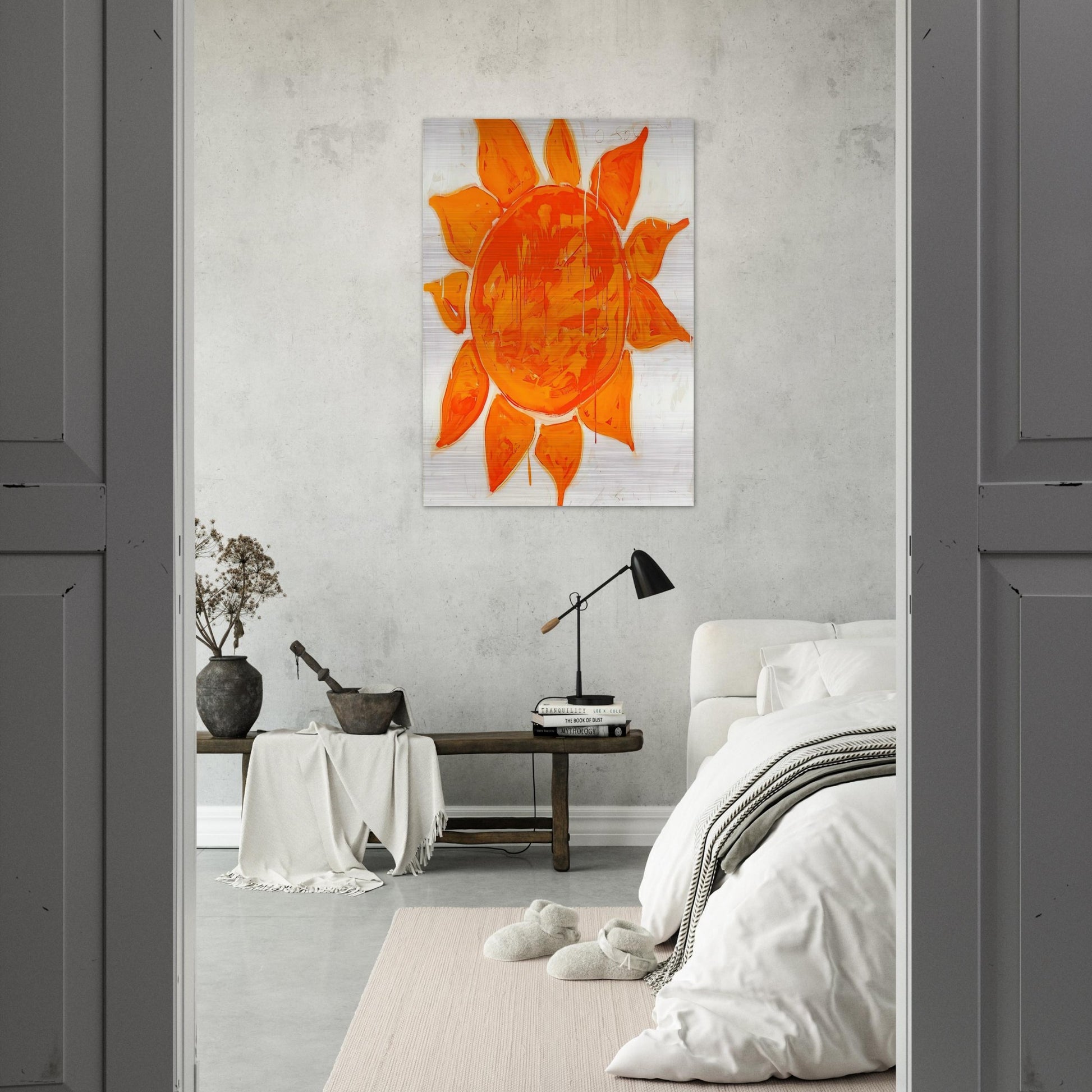 O sole mio! - 1979 - Mario Schifano Brushed Aluminum Print - 70x100 cm / 28x40 inches | Mario Schifano Aluminum Print | Mario Schifano Prints