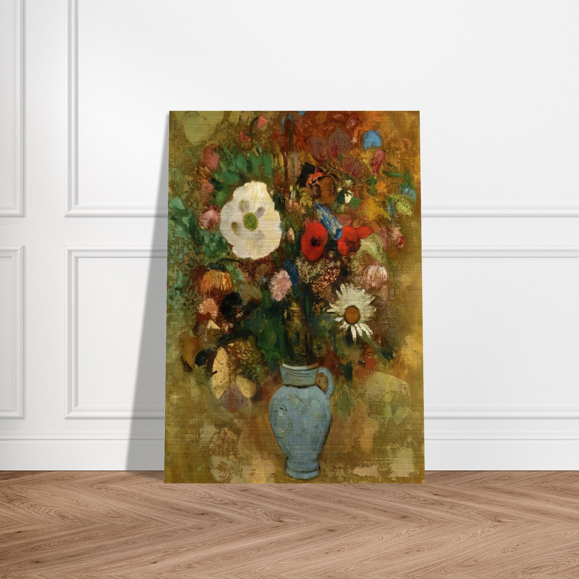 BOUQUET OF FLOWERS 1 - Odilon Redon Brushed Aluminum Print - 70x100 cm / 28x40 inches | Odilon Redon Aluminum Print | Odilon Redon Prints