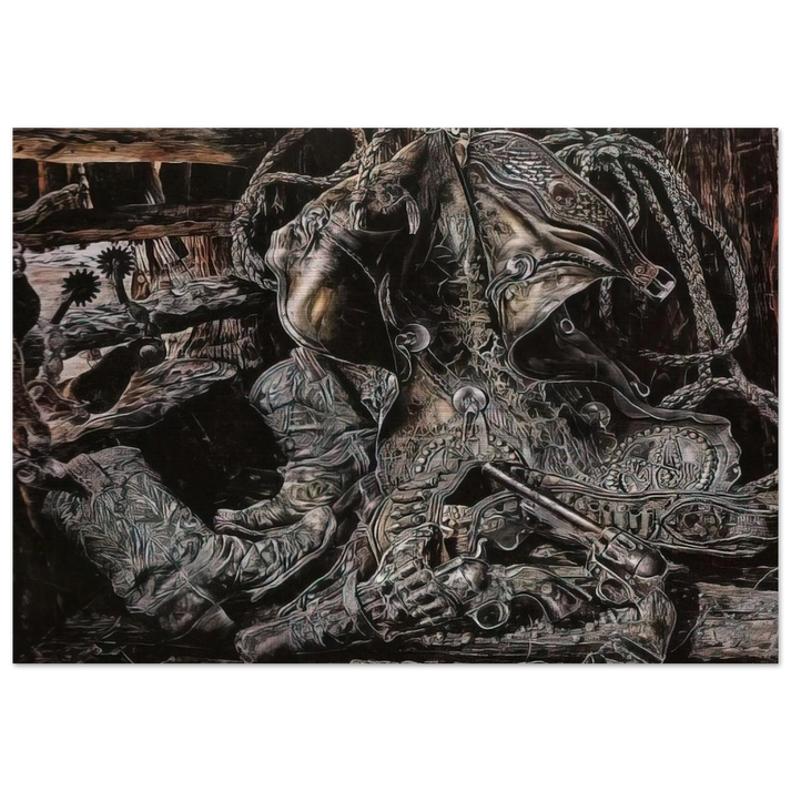 NONAME 8 - Ivan Albright Brushed Aluminum Print - 70x100 cm / 28x40 inches | Ivan Albright Aluminum Print | Ivan Albright Prints
