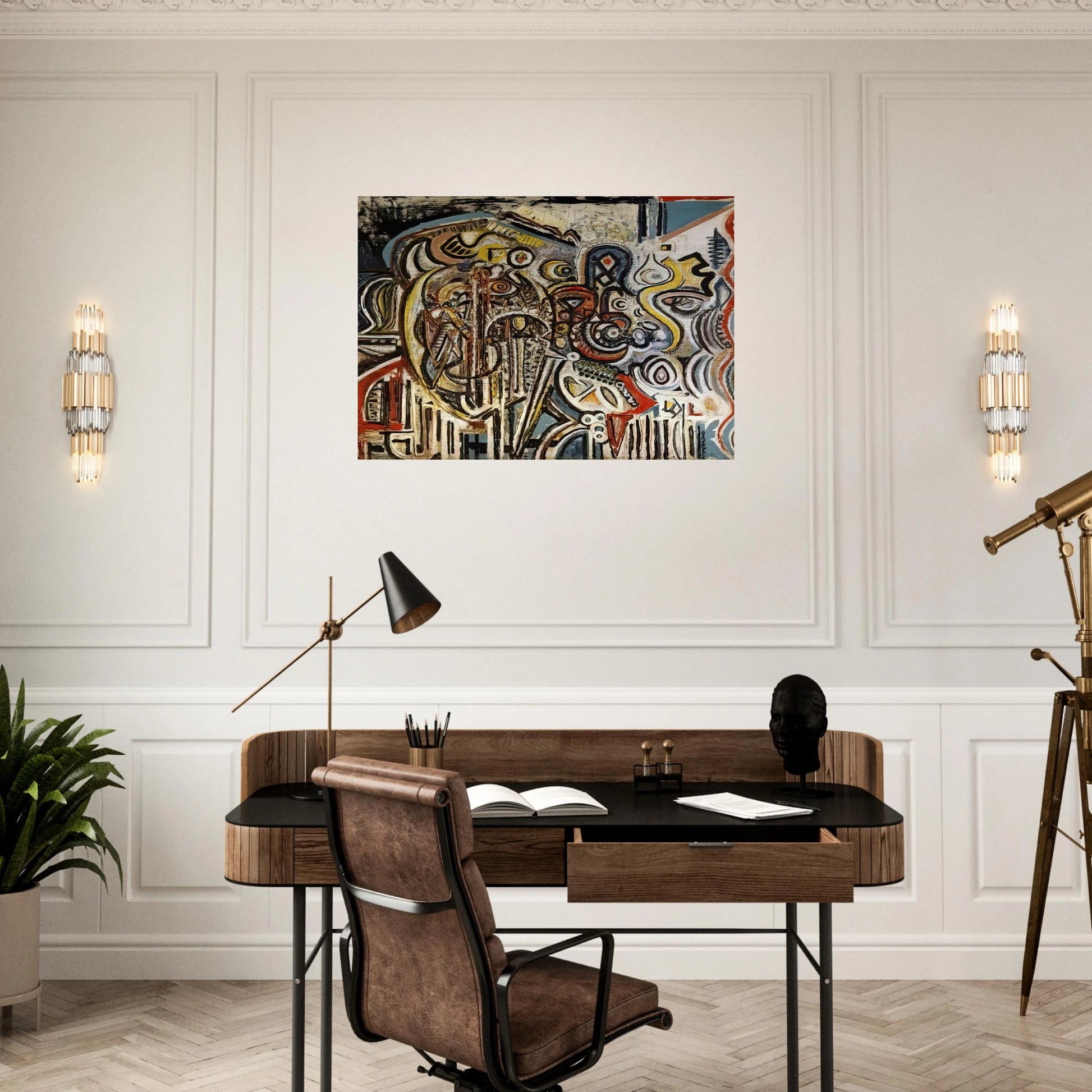 Portrait of Pegeen - Richard Pousette-Dart Brushed Aluminum Print - 70x100 cm / 28x40 inches | Richard Pousette-Dart Aluminum Print | Richard Pousette-Dart Prints