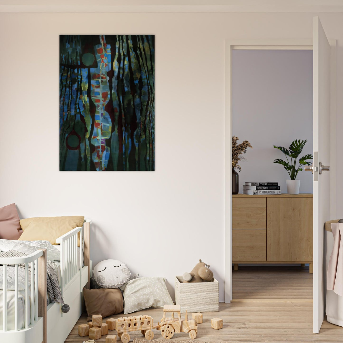 Offrande de la terre I - 1961 - Alfred Manessier Brushed Aluminum Print - 70x100 cm / 28x40 inches | Alfred Manessier Aluminum Print | Alfred Manessier Prints
