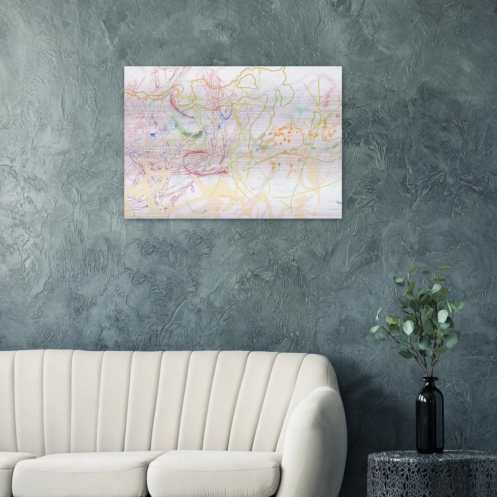 POLYTROPOS 1982 - Nancy Graves Brushed Aluminum Print - 70x100 cm / 28x40 inches | Nancy Graves Aluminum Print | Nancy Graves Prints