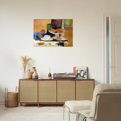 STILL LIFE WITH ORANGES II 1899 - Henri Matisse Brushed Aluminum Print - 70x100 cm / 28x40 inches | Henri Matisse Aluminum Print | Henri Matisse Prints