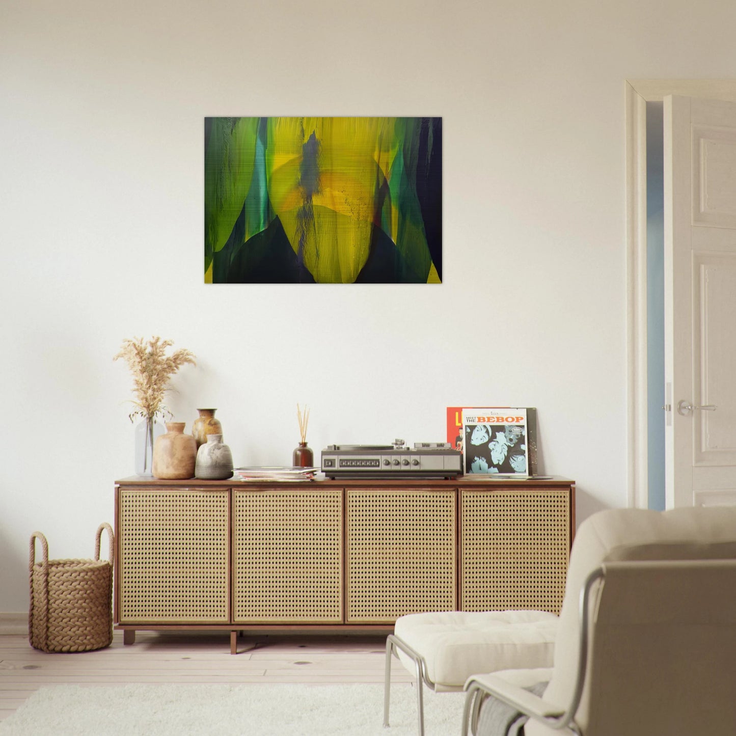 Phenomena Lasting Dawn - 1977 - Paul Jenkins Brushed Aluminum Print - 70x100 cm / 28x40 inches | Paul Jenkins Aluminum Print | Paul Jenkins Prints