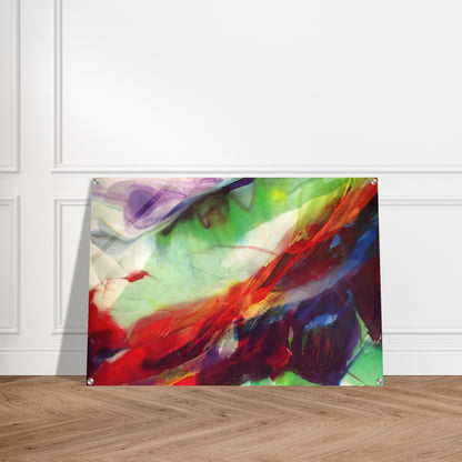 Phenomena Sun over the Hour Glass - 1966 - Paul Jenkins Acrylic Print - 70x100 cm / 28x40″ inches