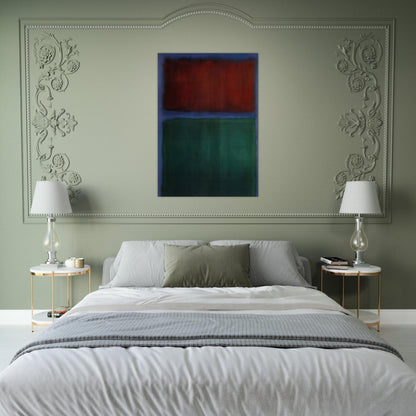 Earth and Green - 1955 - Mark Rothko Brushed Aluminum Print - 70x100 cm / 28x40 inches | Mark Rothko Aluminum Print | Mark Rothko Prints