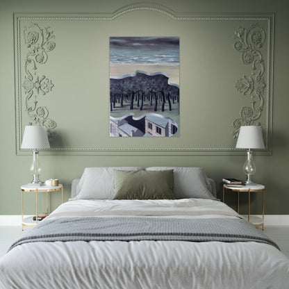 POPULAR PANORAMA 1926 - Rene Magritte Brushed Aluminum Print - 70x100 cm / 28x40 inches | Rene Magritte Aluminum Print | Rene Magritte Prints