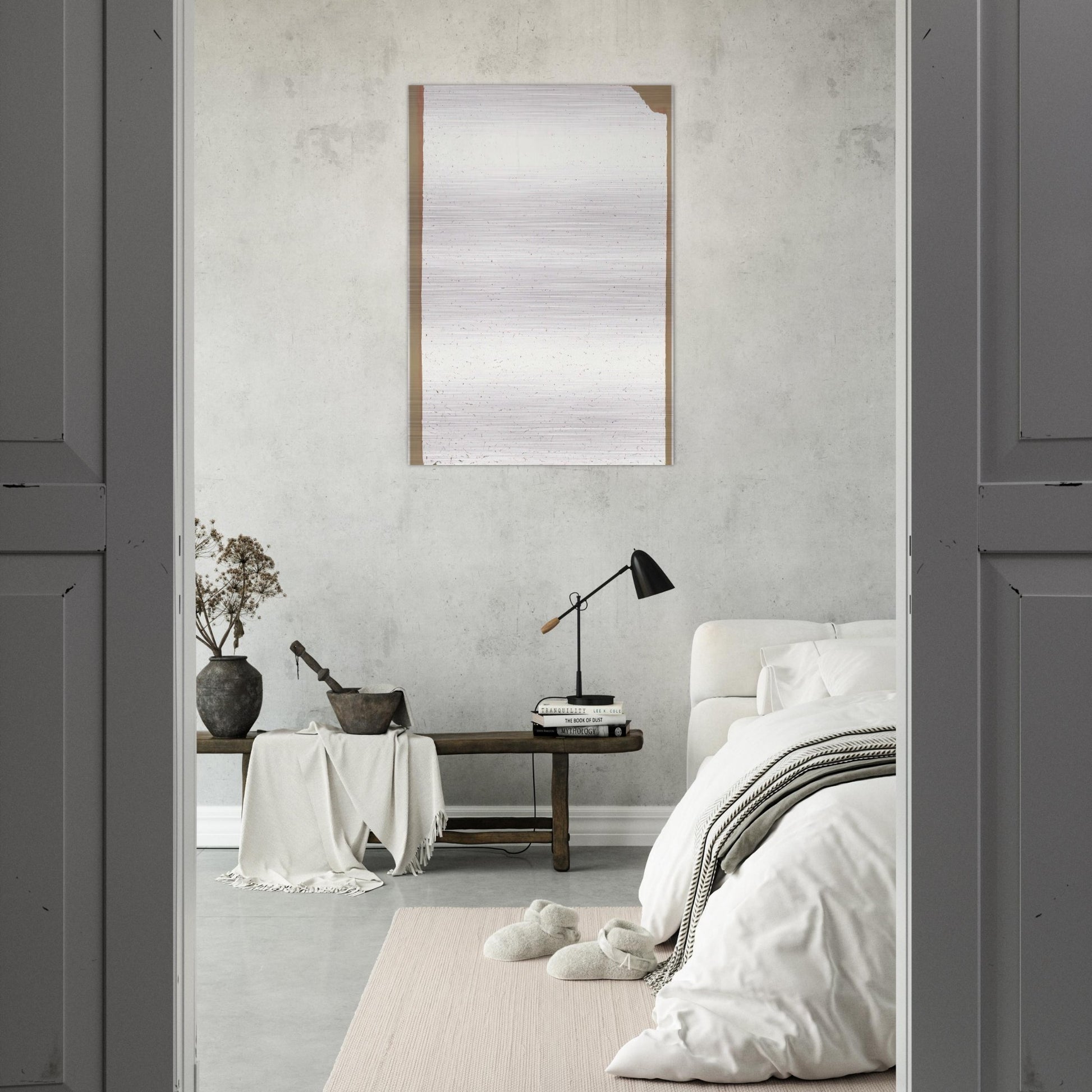 Convention - Robert Ryman Brushed Aluminum Print - 70x100 cm / 28x40 inches | Robert Ryman Aluminum Print | Robert Ryman Prints