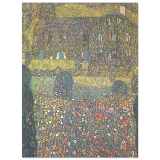 Gustav Klimt - COUNTRY HOUSE BY THE ATTERSEE  75x100 cm / 30x40inches Fine Art Poster