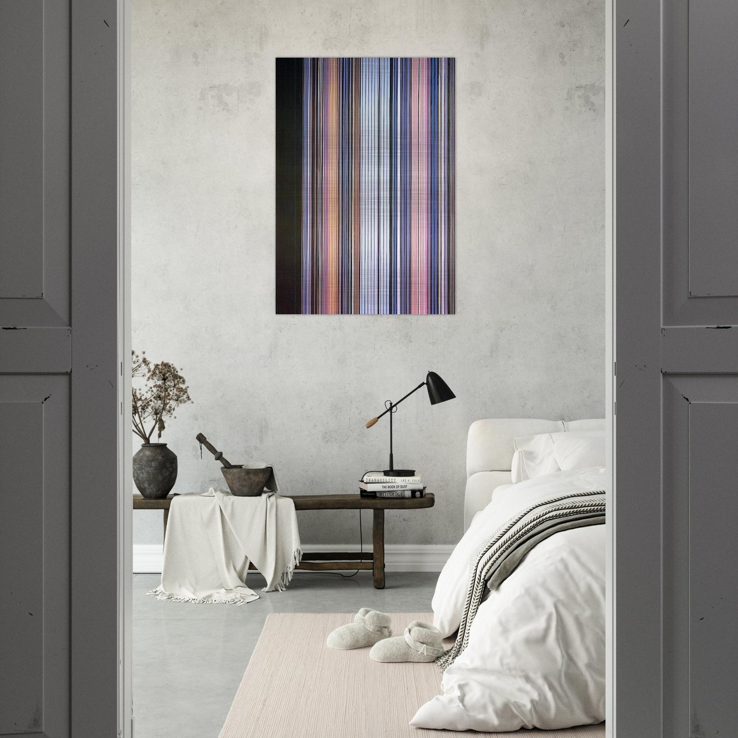 Moroccan Wedding - 1972 - Gene Davis Brushed Aluminum Print - 70x100 cm / 28x40 inches | Gene Davis Aluminum Print | Gene Davis Prints
