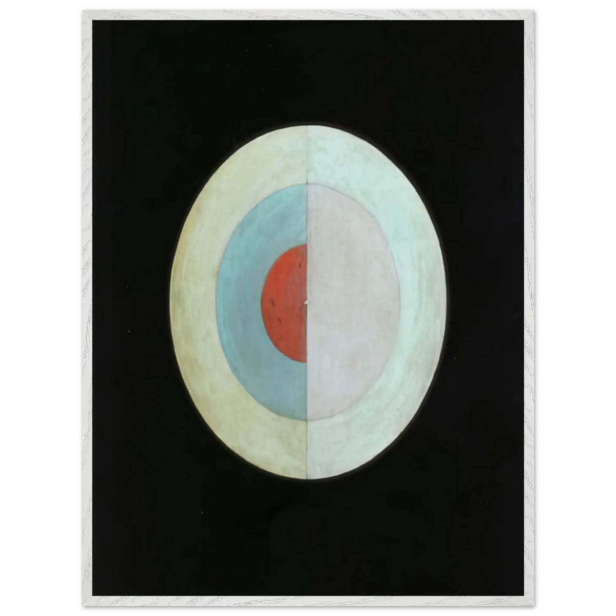 Hilma af Klint - THE SWAN NO 16 1915 Wall art - 30x45 cm / 12x18 Inches - Premium Wooden Framed Poster With Fine Art Paper - Wood frame