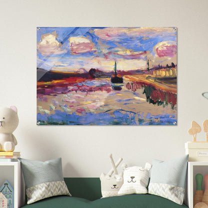 CANAL DU MIDI 1899 - Henri Matisse Acrylic Print - 70x100 cm / 28x40″ inches | Henri Matisse Wall Art | Henri Matisse Prints