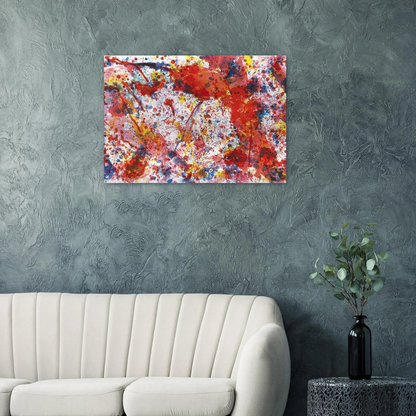 And Pink - Sam Francis Brushed Aluminum Print - 70x100 cm / 28x40 inches | Sam Francis Aluminum Print | Sam Francis Prints