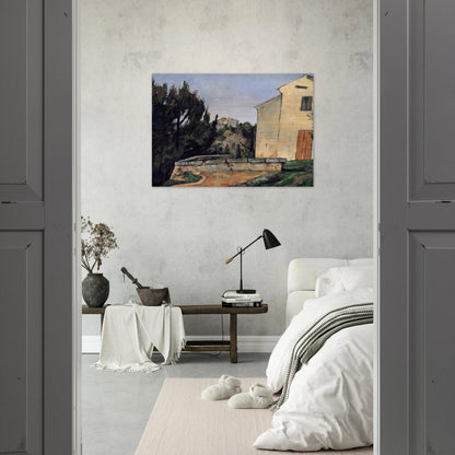 The Abandoned House - Paul Cézanne Brushed Aluminum Print - 70x100 cm / 28x40 inches | Paul Cézanne Aluminum Print | Paul Cézanne Prints