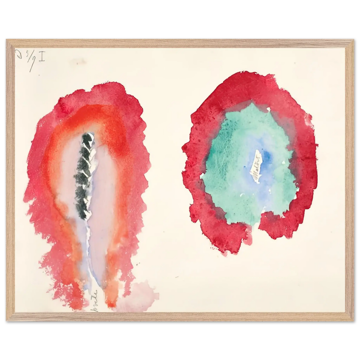Hilma af Klint - WHEAT AND WORMWOOD 1922 Wall art - 45x60 cm / 18x24 Inches - Fine Art Poster - -