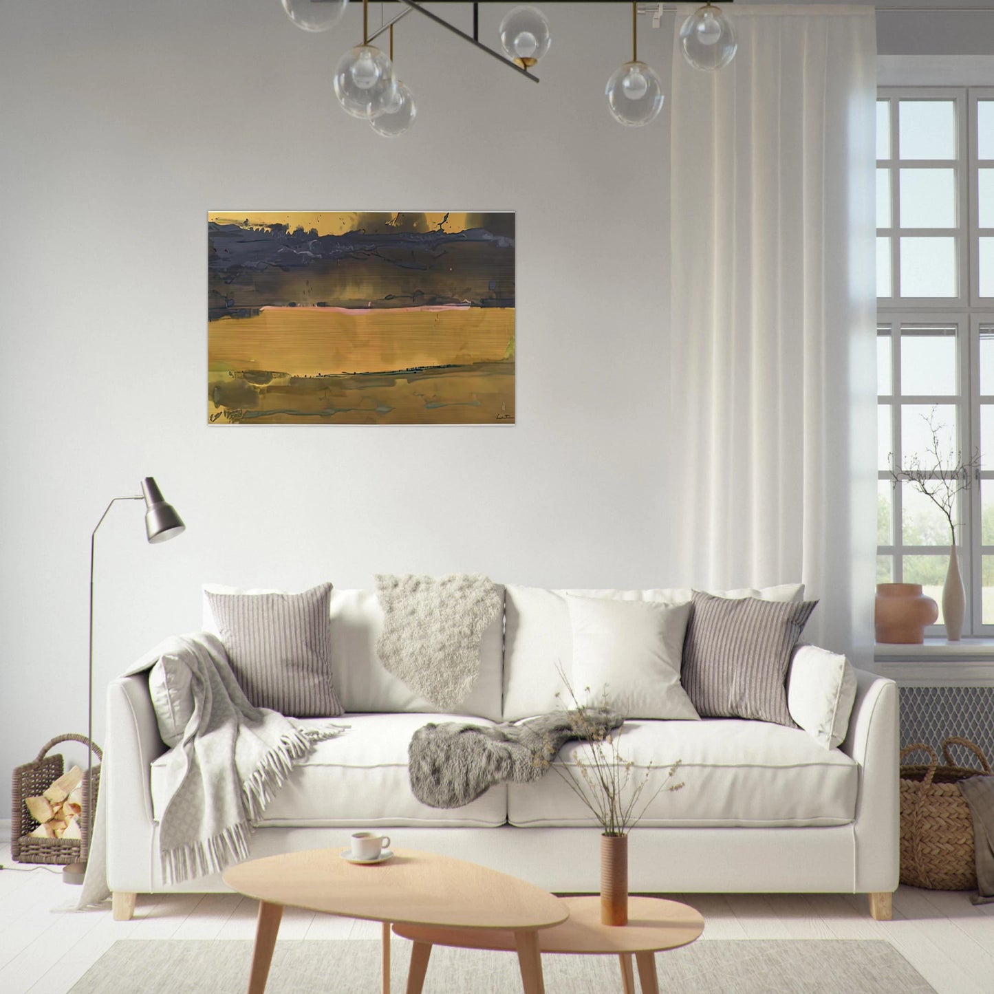 Shippan October, 1981- - Helen Frankenthaler Brushed Aluminum Print - 70x100 cm / 28x40 inches | Helen Frankenthaler Aluminum Print | Helen Frankenthaler Prints