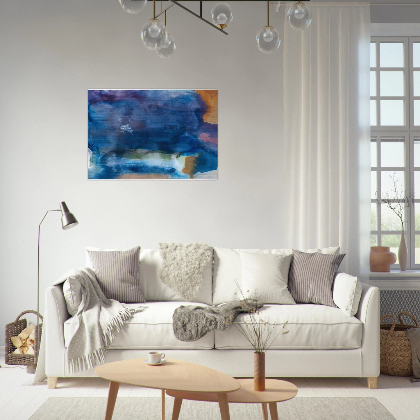Riverhead, 1963-64- - Helen Frankenthaler Brushed Aluminum Print - 70x100 cm / 28x40 inches | Helen Frankenthaler Aluminum Print | Helen Frankenthaler Prints