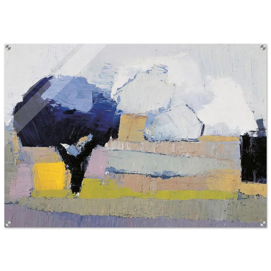 Paysage de Provence - Art Informel - Nicolas de Stael Acrylic Print - 70x100 cm / 28x40″ inches