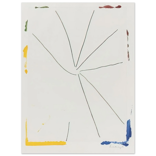 Helen Frankenthaler - Free Wheeling - 1971 Wall art - 13x18 cm / 5x7 Inches - Fine Art Poster - -