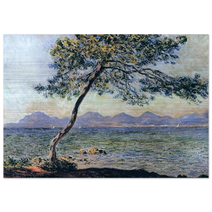At Cap d'Antibes - claude monet Brushed Aluminum Print - 70x100 cm / 28x40 inches | claude monet Aluminum Print | claude monet Prints