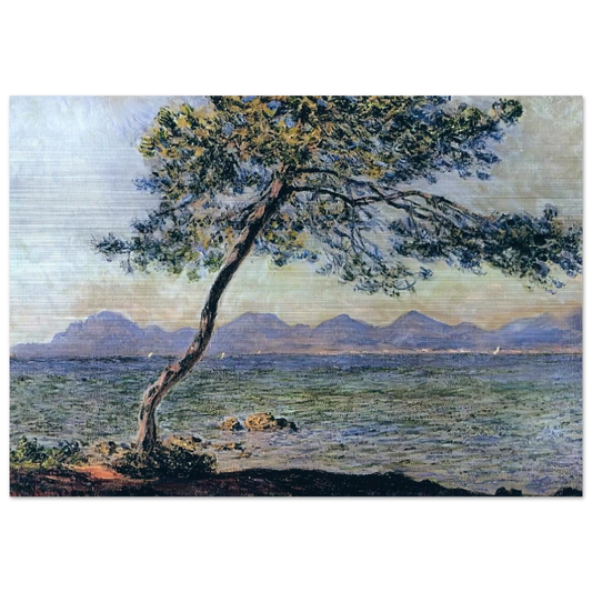 At Cap d'Antibes - claude monet Brushed Aluminum Print - 70x100 cm / 28x40 inches | claude monet Aluminum Print | claude monet Prints