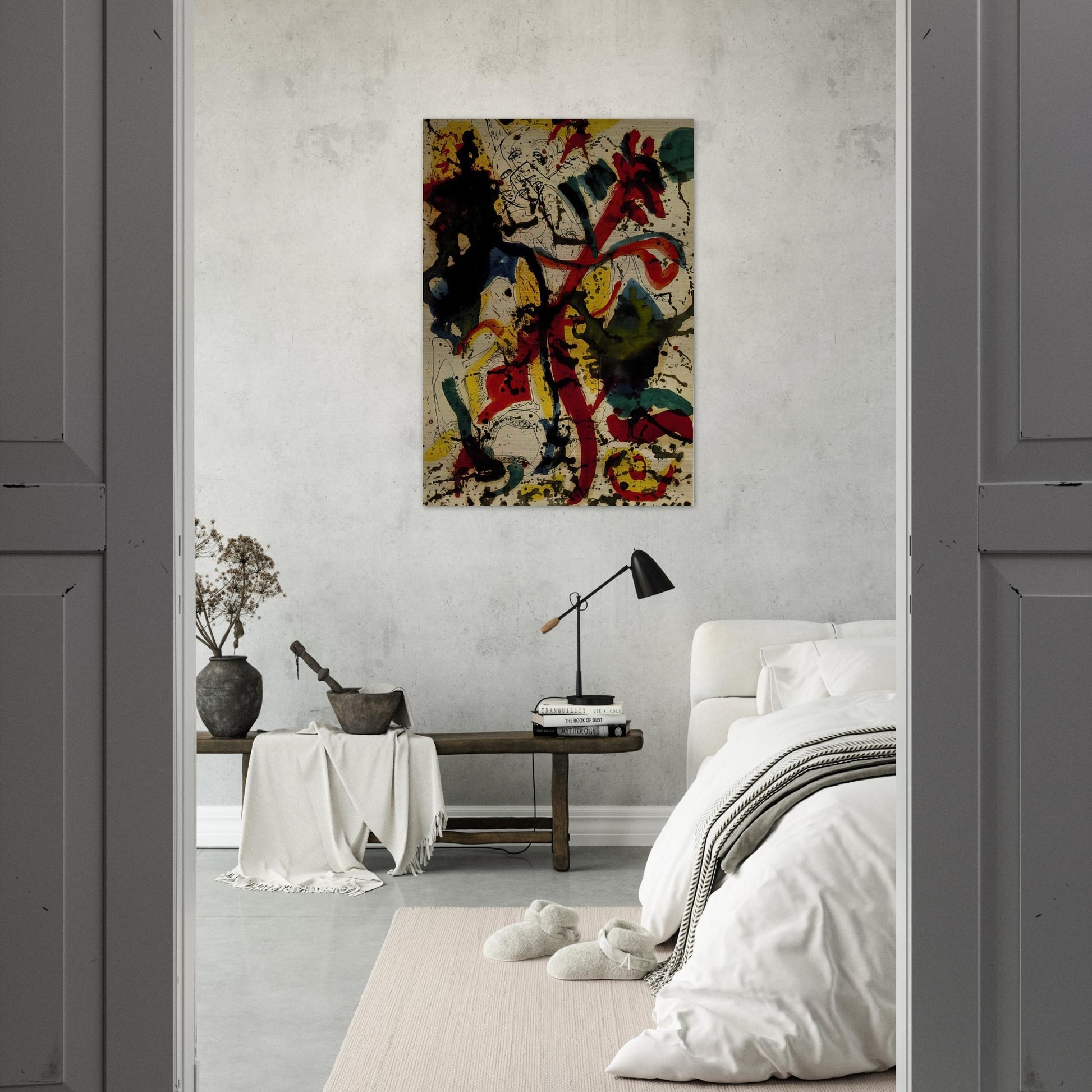 UNTITLED 1944 - Jackson Pollock Brushed Aluminum Print - 70x100 cm / 28x40 inches | Jackson Pollock Aluminum Print | Jackson Pollock Prints