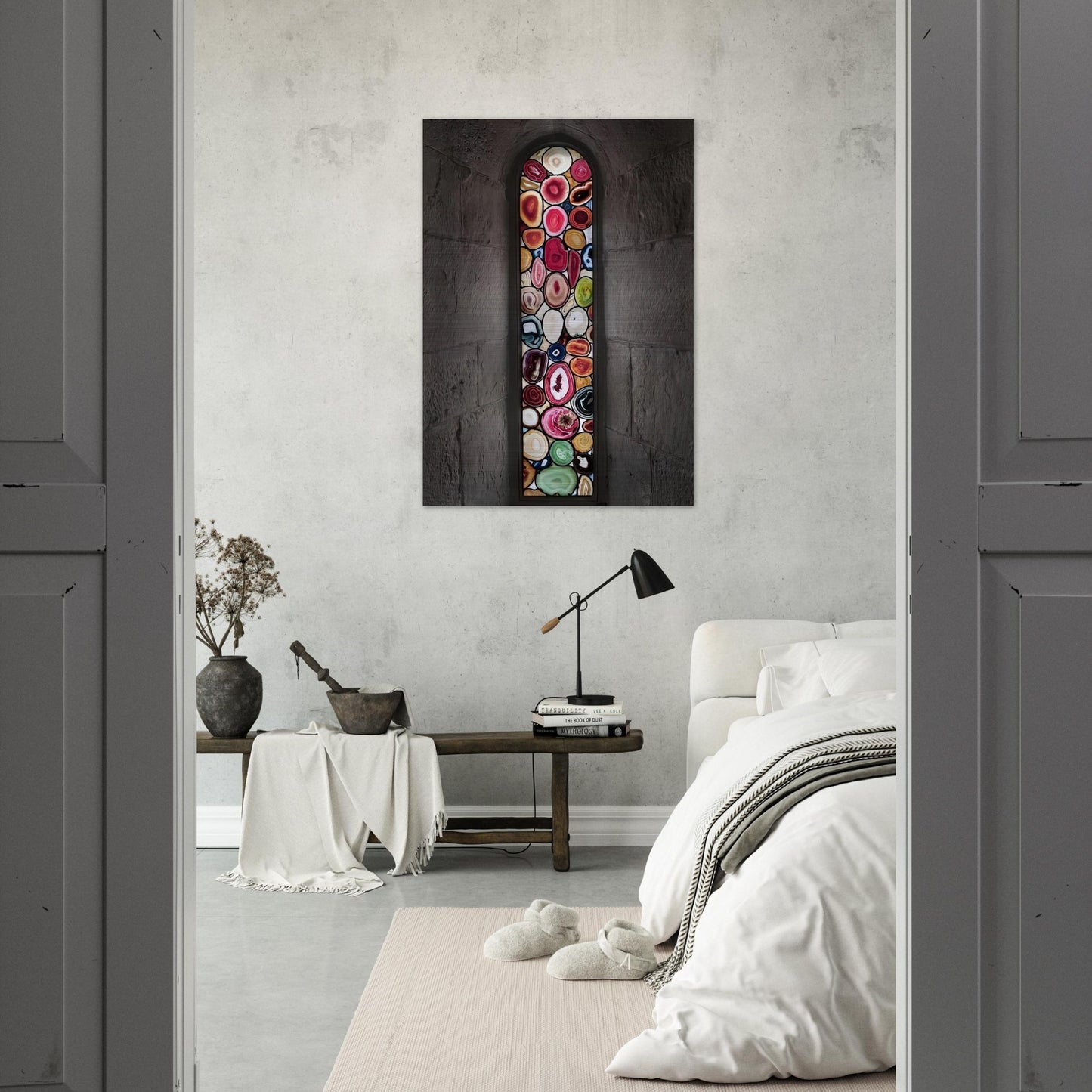 AHATFENSTER 2009 2 - Sigmar Polke Brushed Aluminum Print - 70x100 cm / 28x40 inches | Sigmar Polke Aluminum Print | Sigmar Polke Prints
