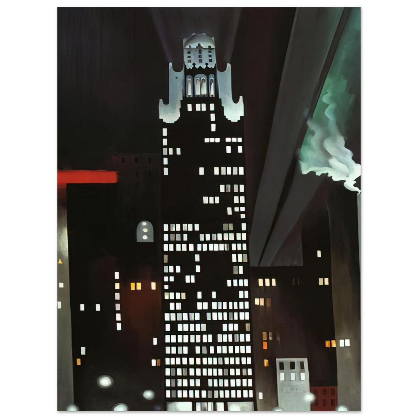 Georgia O'Keeffe - Radiator Building - Night, New York Fine Art Poster
