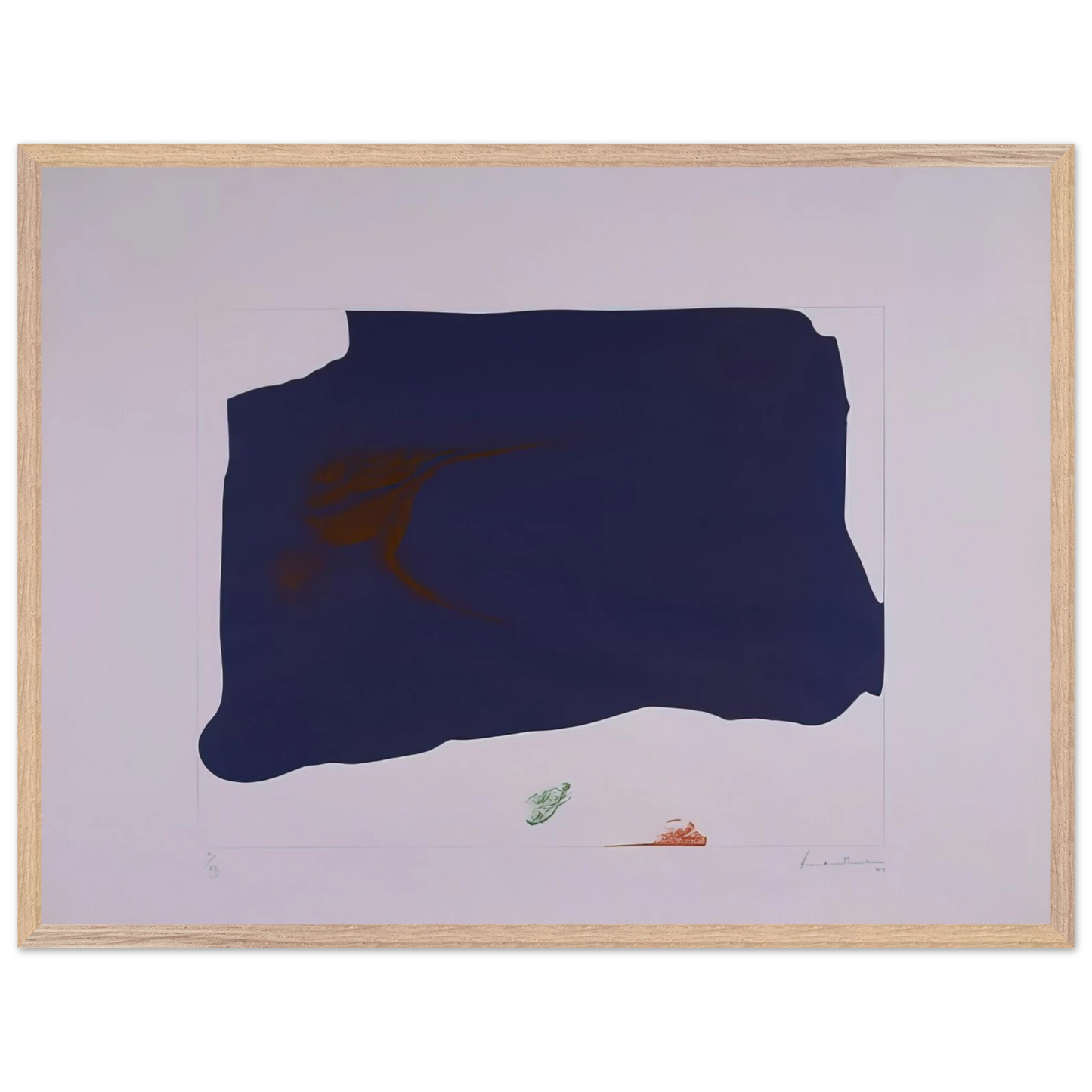 Helen Frankenthaler - Variation II on Mauve Corner - 1969 Wall art - 40x50 cm / 16x20 inches - Fine Art Poster-canvas - -