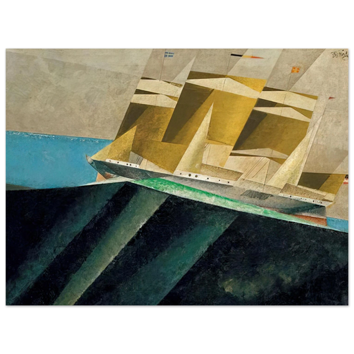 Lyonel Feininger - MID OCEAN 1937  75x100 cm / 30x40inches Fine Art Poster