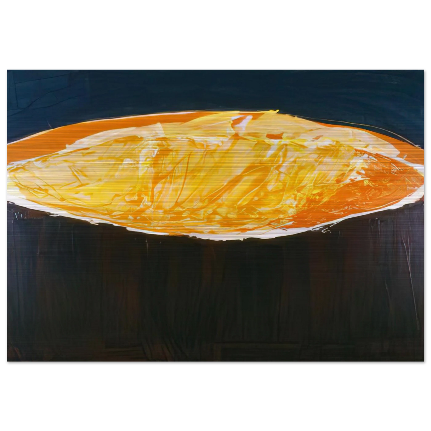 Volcano, The Heat - 1983 - Ronnie Landfield Brushed Aluminum Print - 70x100 cm / 28x40 inches | Ronnie Landfield Aluminum Print | Ronnie Landfield Prints