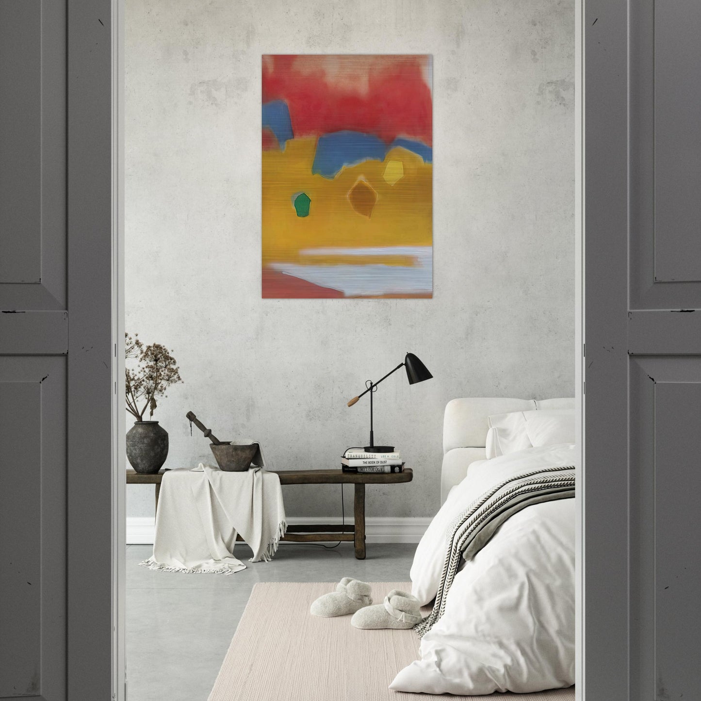 ZARZUELA 1982 - Esteban Vicente Brushed Aluminum Print - 70x100 cm / 28x40 inches | Esteban Vicente Aluminum Print | Esteban Vicente Prints