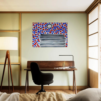 Spots - 1967 - Forrest Bess Brushed Aluminum Print - 70x100 cm / 28x40 inches | Forrest Bess Aluminum Print | Forrest Bess Prints