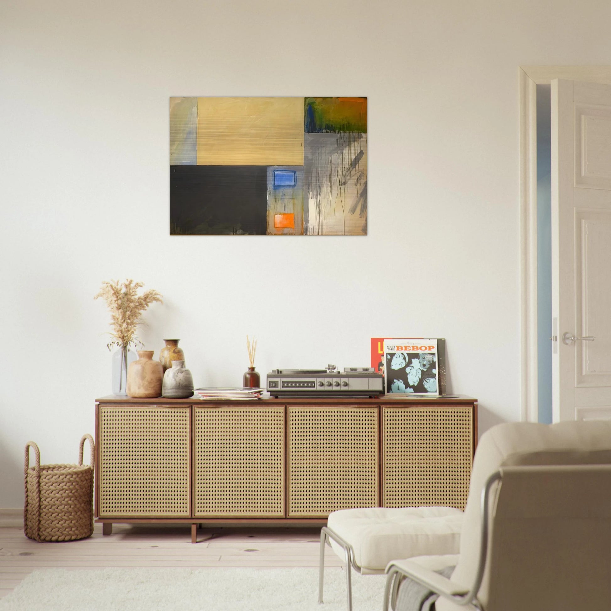 ForsythHouston - Abstract Expressionism - Mark Lancaster Brushed Aluminum Print - 70x100 cm / 28x40 inches | Mark Lancaster Aluminum Print | Mark Lancaster Prints