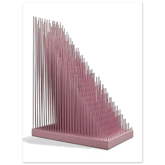 Jesus Rafael Soto - PROGRESION ROSA  75x100 cm / 30x40inches Fine Art Poster